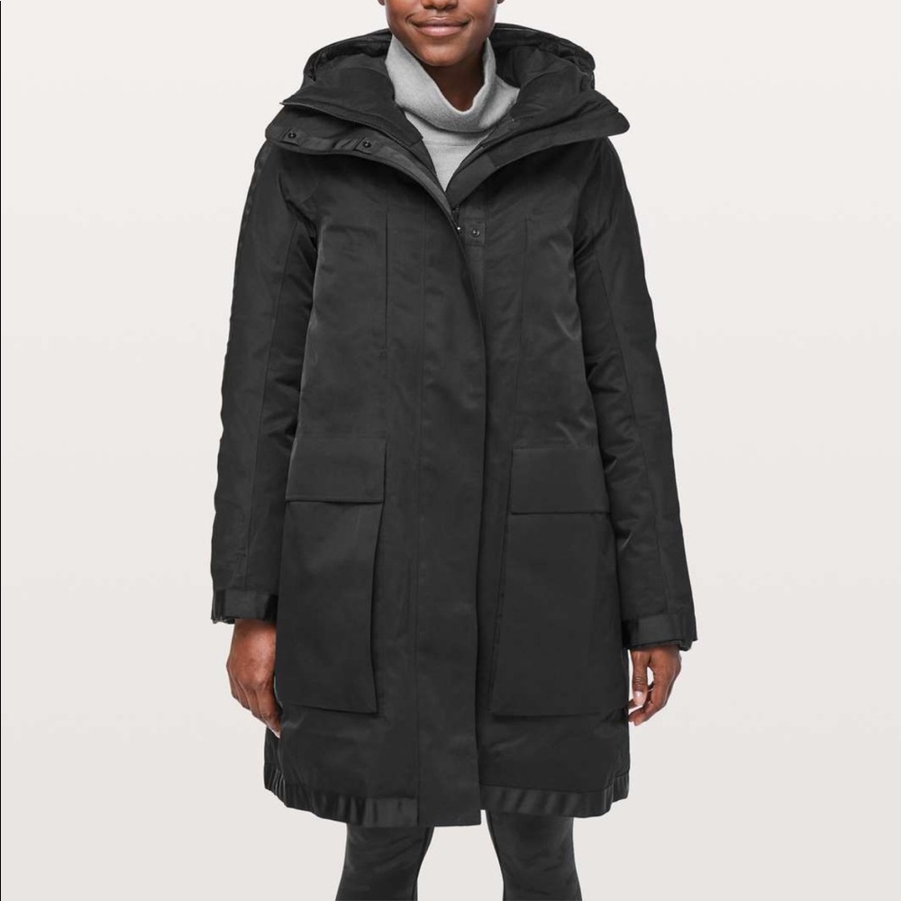 Lululemon; Out of the Elements parka outer shell
